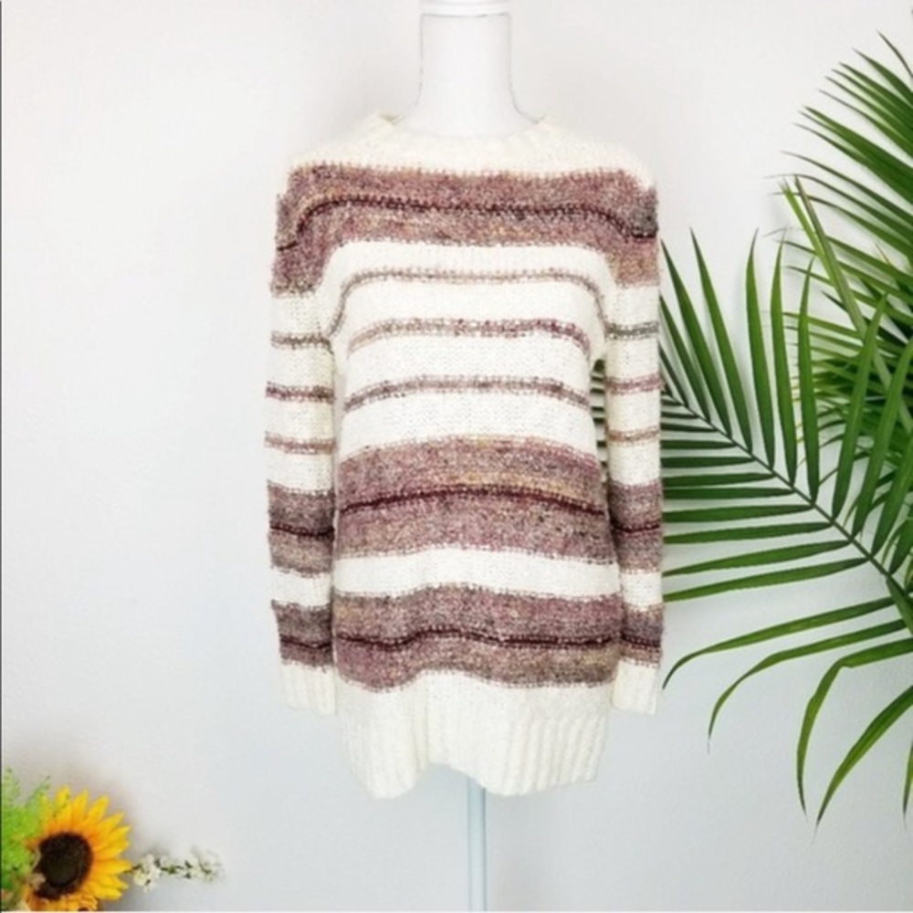 Illa Illa | Teddy Bear Soft Striped Sweater Sz S